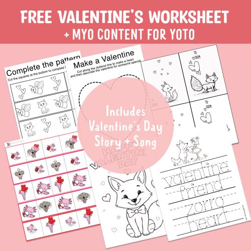 free valentine's day yoto myo content