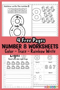 Free Printable Number 8 Worksheets for Preschool